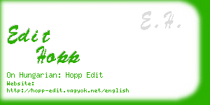 edit hopp business card